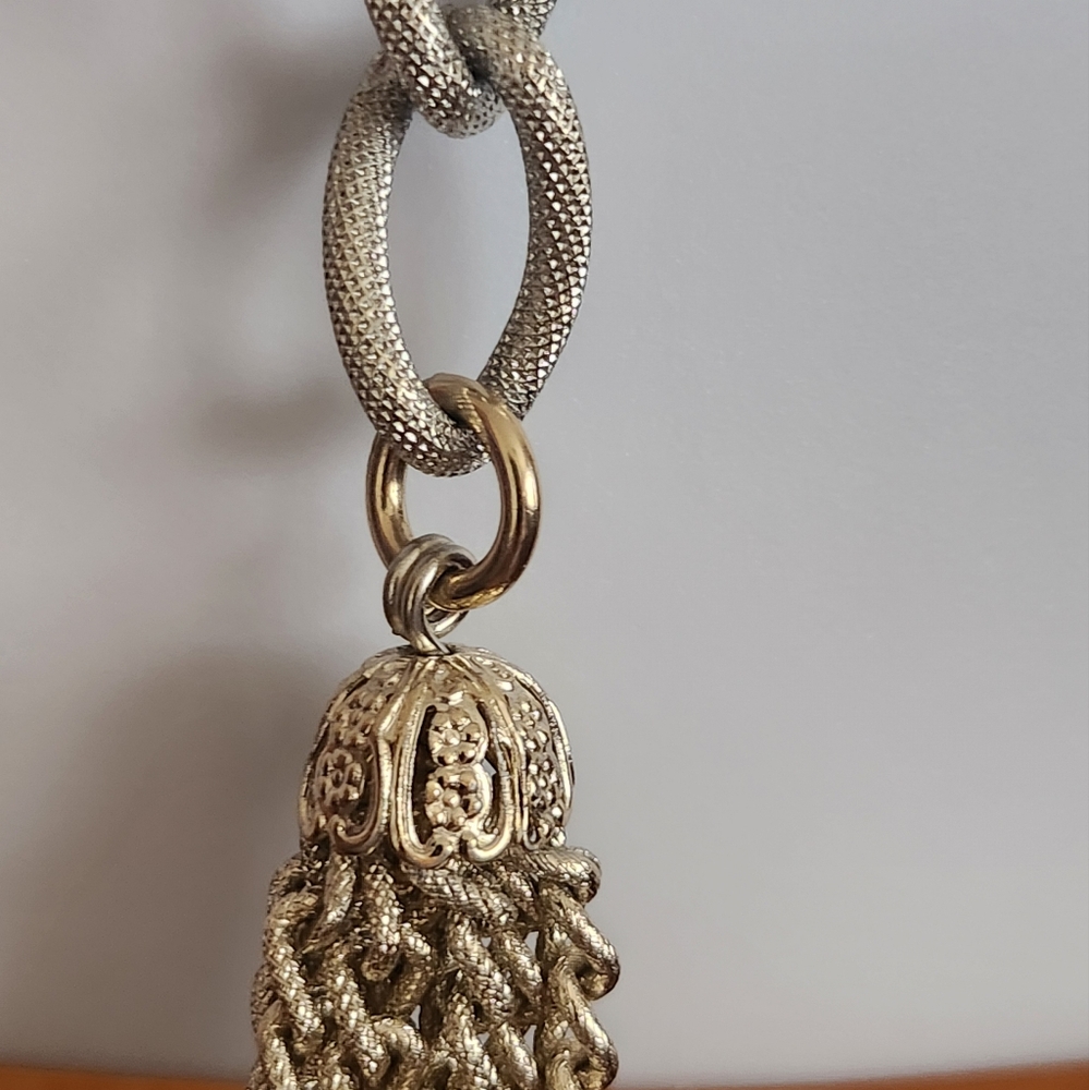 Belt or Necklace Silver Tone Metal Chain - Picture 7 of 12